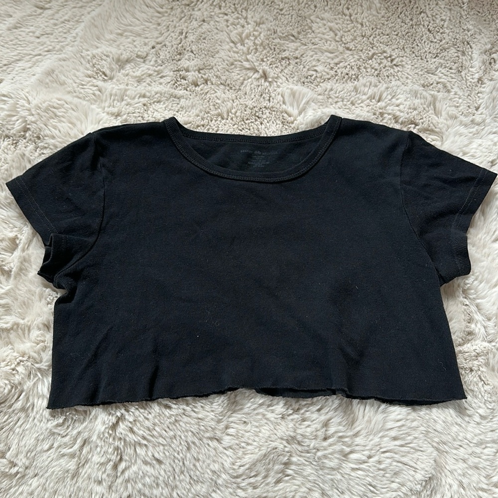 Black cropped Brandy Melville baby tee
